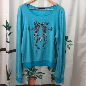SOLD Wildfox Skeletons Dance Jumper